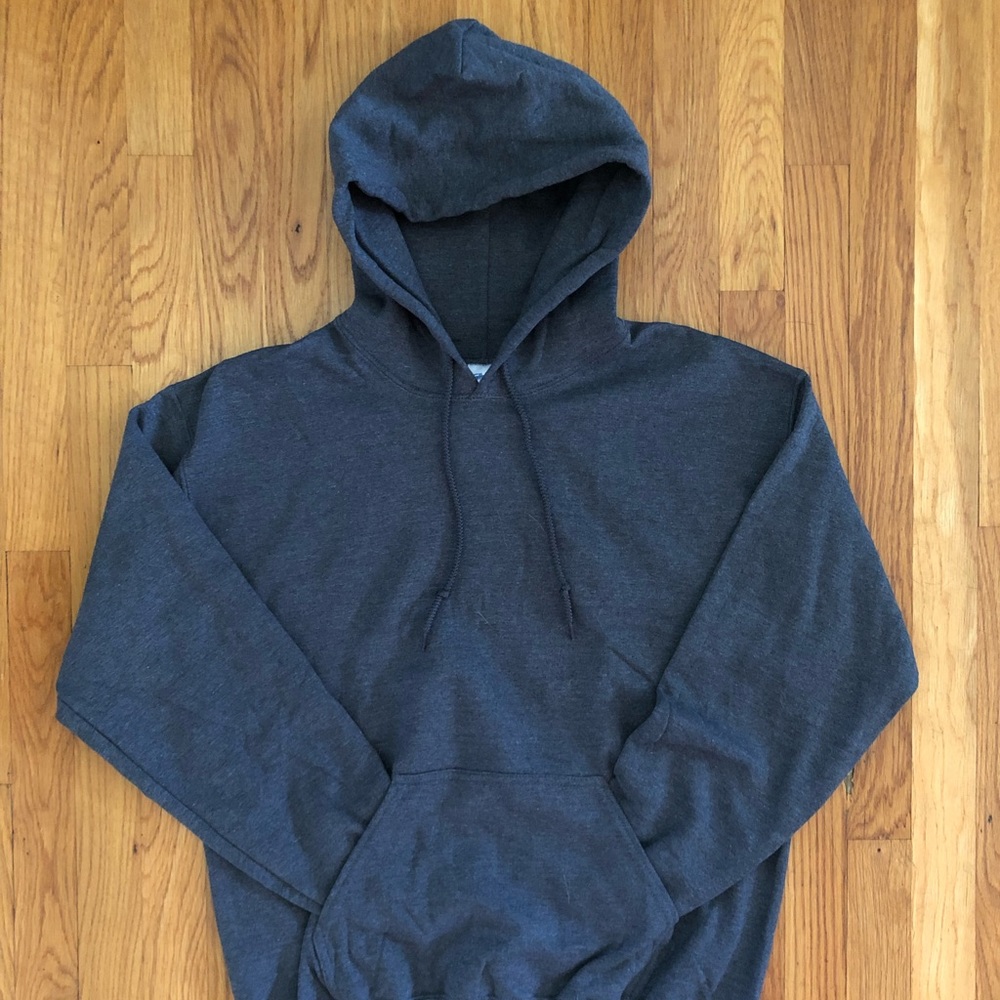 Plain Charcoal Gray Hoodie